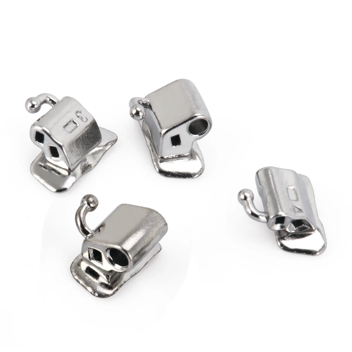 10 Packungen AZDENT Dental Kieferorthopädische Bukkalröhrchen Mesh Base Doppelröhrchen Bondable Non-Con 1st Molar Roth MBT.022 U/2 L/2 Zahnmedizin – Detail 3