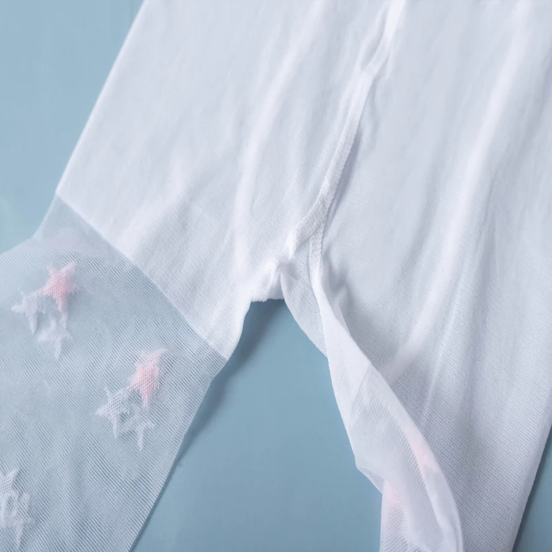 Sommerliche dünne Fünf-Sterne-Strumpfhose aus kerngesponnener Seide für Mädchen, transparente Micro-Flash-Moskito-Socken, Tanzsocken für Schülerinnen – Detail 4