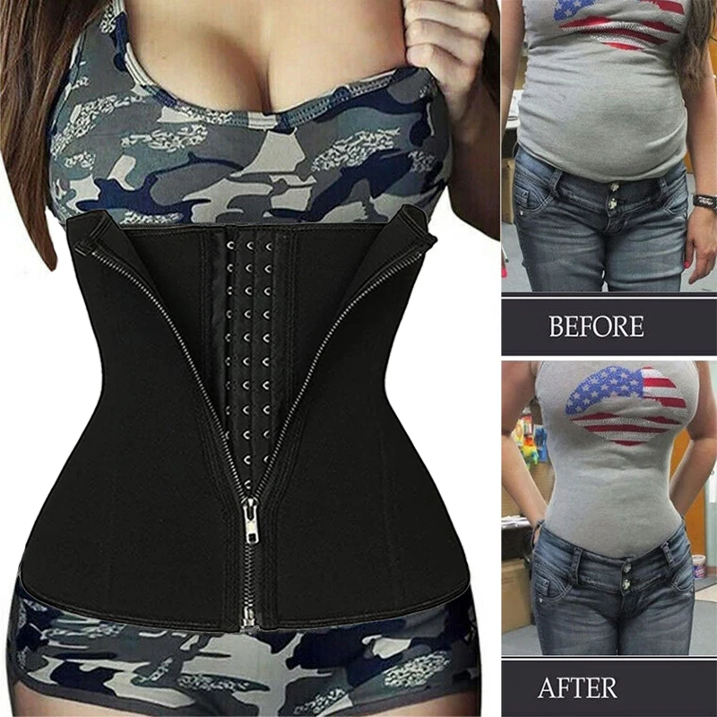 Neoprene Sweat Waist Trainer Belt Body Shaper Abdominal Trimmer Corset Fat Burning Outdoor Sports Girdle Belly Control Shapewear