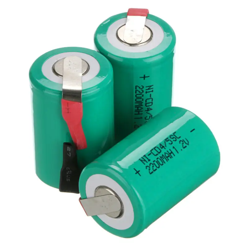 Brand new 1-12PCS 2200mAh 4/5 SC Ni-CD akumulatory 1.2V Sub C baterie z zakładką do elektronarzędzi akumulatory ogniwo