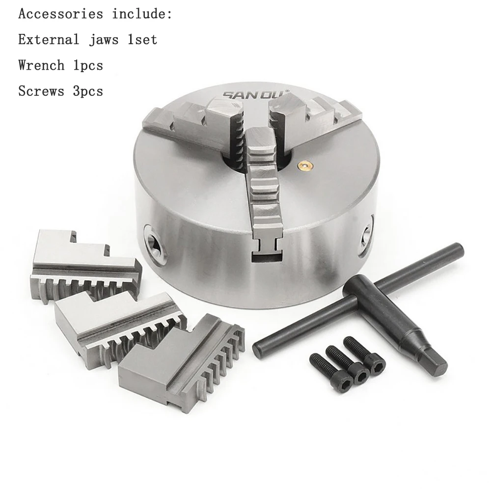 Imagem -03 - Três Maxilas Mandril de Rolagem Broca K11200 K11 200 200 mm Torno Mandris Máquina Dremel Acessórios Máquinas Ferramentas