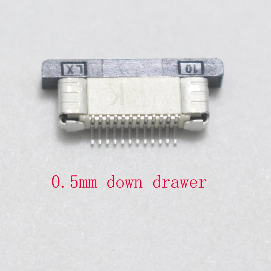 5pcs 0.5MM / 1.0mm 12P Clamshell Drawer Up Down FPC Connector socket for 12Pin Type A B FFC Cable