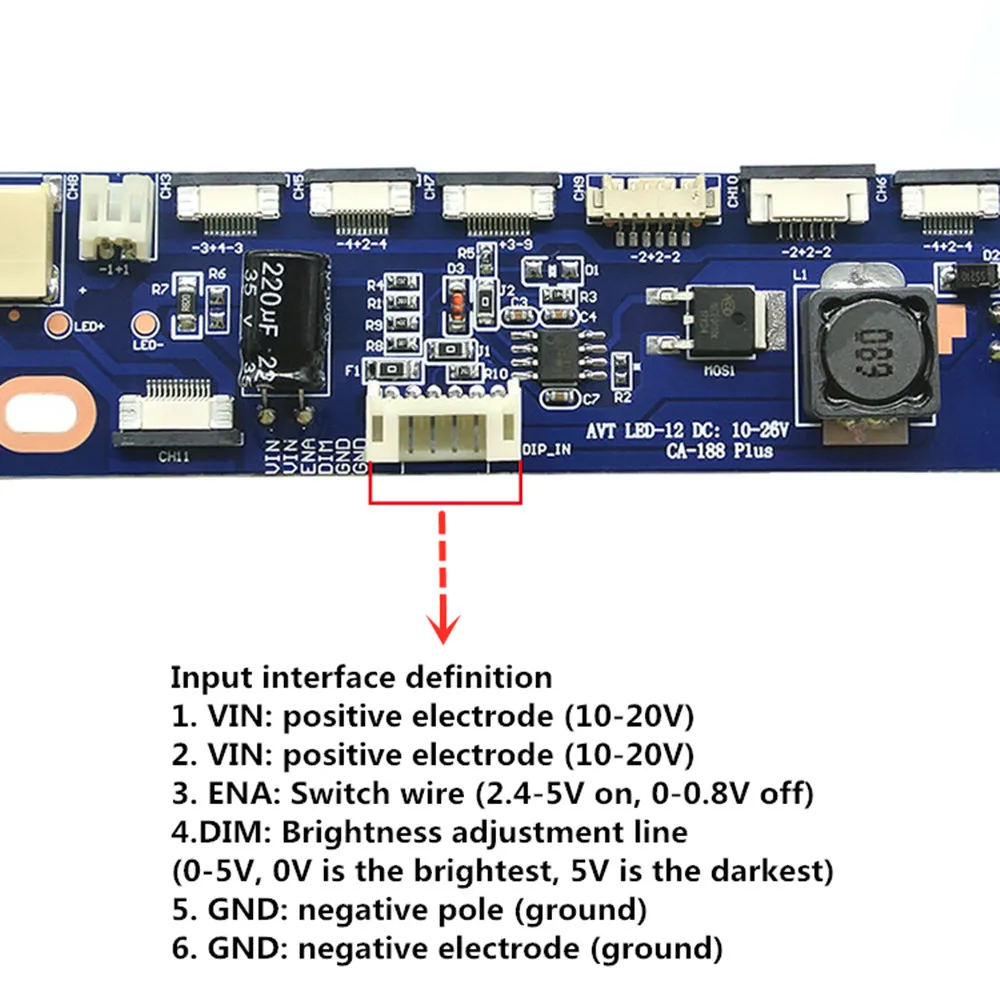 Led Multi-Interface 2P 6P 10P 12P Full Interface Universele Led Booster Board Led Hoge voltage Booster Strip