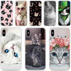 Cute Cat Phone Cover Case For BQ Aquaris X2 X Pro U U2 Lite V X5 E5 M5 E5s C VS Vsmart JOY Active 1 Plus 5035 5059 Fundas