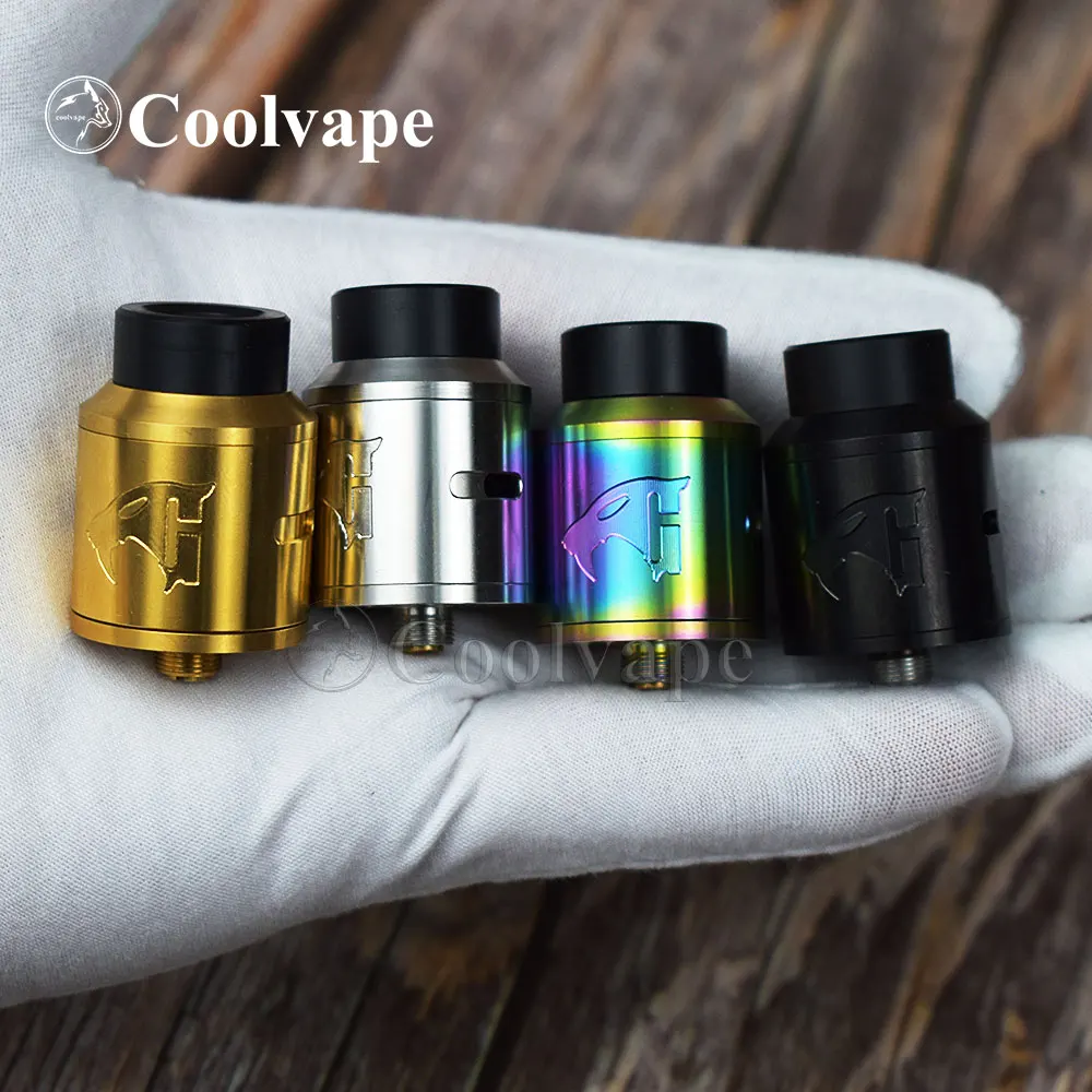 wolfcoolvape Goon v1.5 RDA Atomizer 528 RDA Drop Dead RDA with bf pin stainless steel material 24mm vaporizer rda Mechanical mod