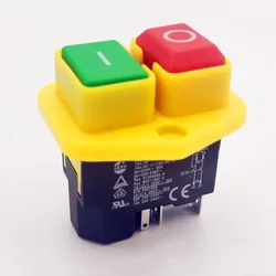 1PC KJD17B button switch 220V-240V 16A 5-pin power tool switch