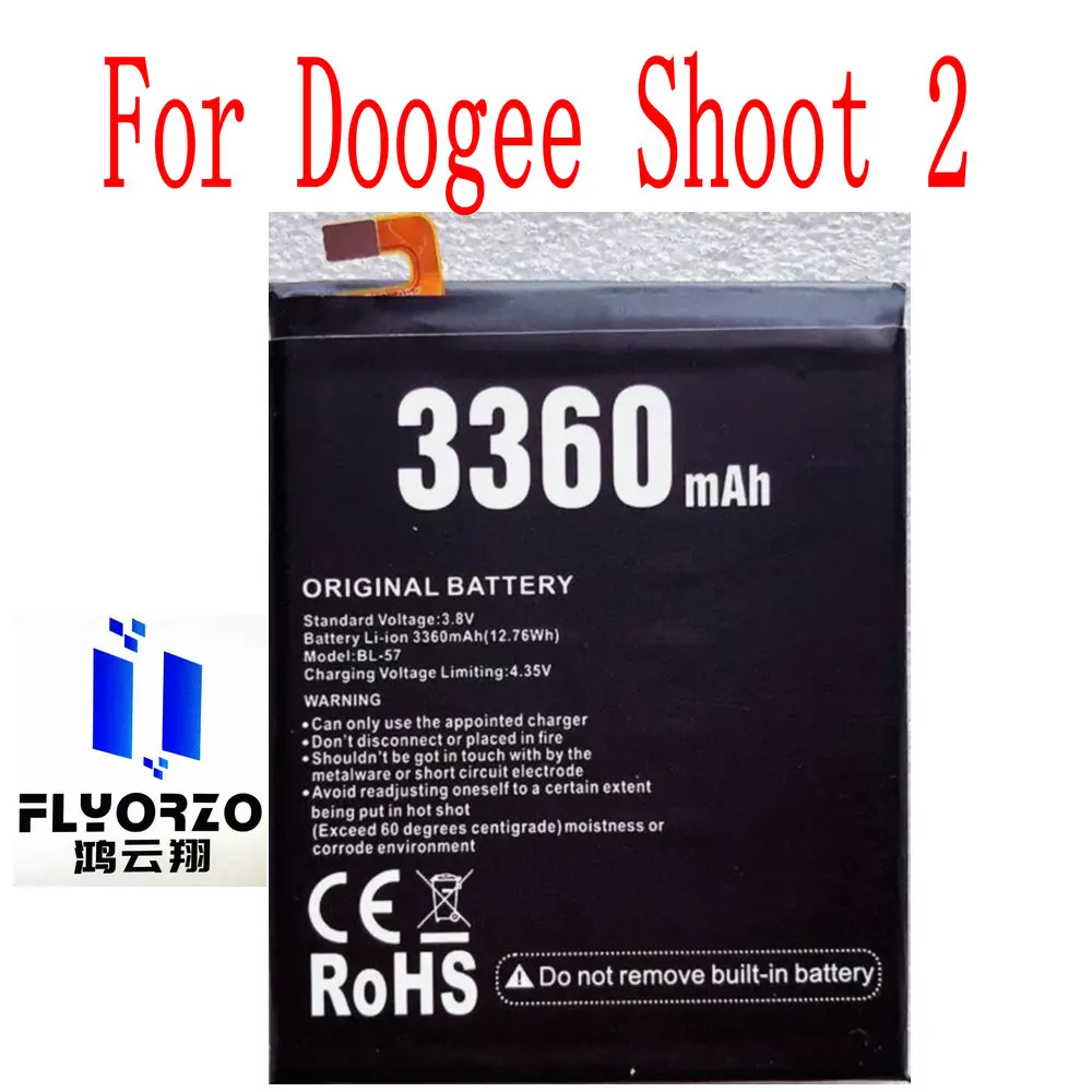 New 3360mAh BL-57 Battery For Doogee Shoot 2 Mobile Phone