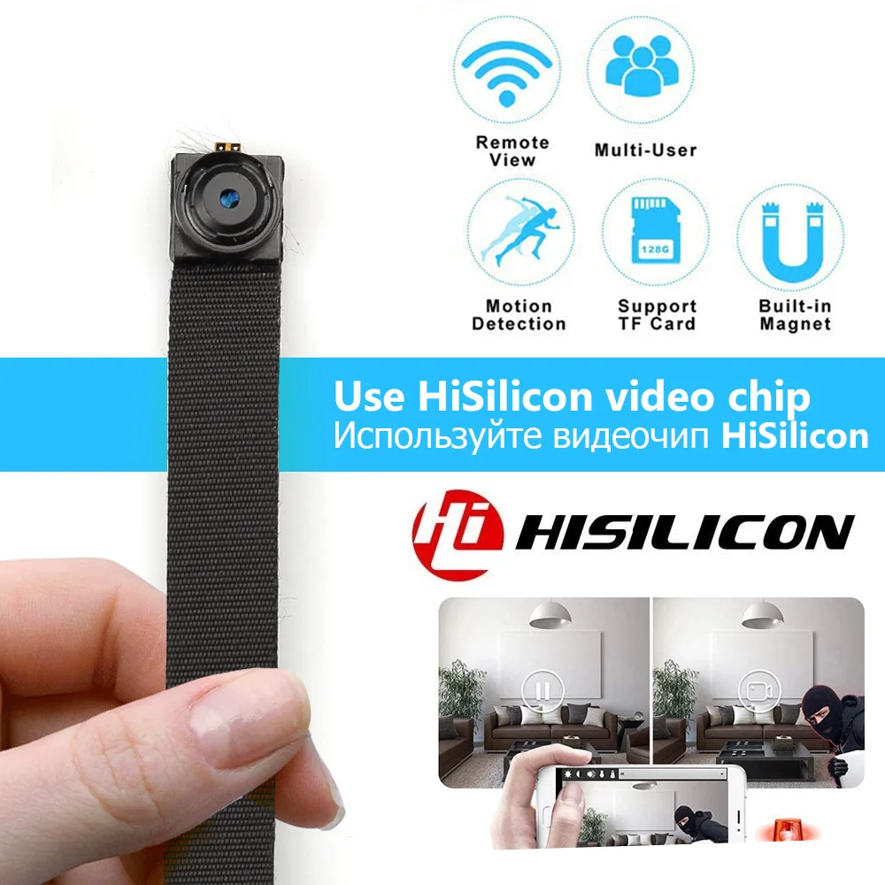 HD 1080P Use Hisilicon chip Mini Camera DIY Portable magnet P2P Security Loop Recording Motion DV Support Remote View Micro Cam