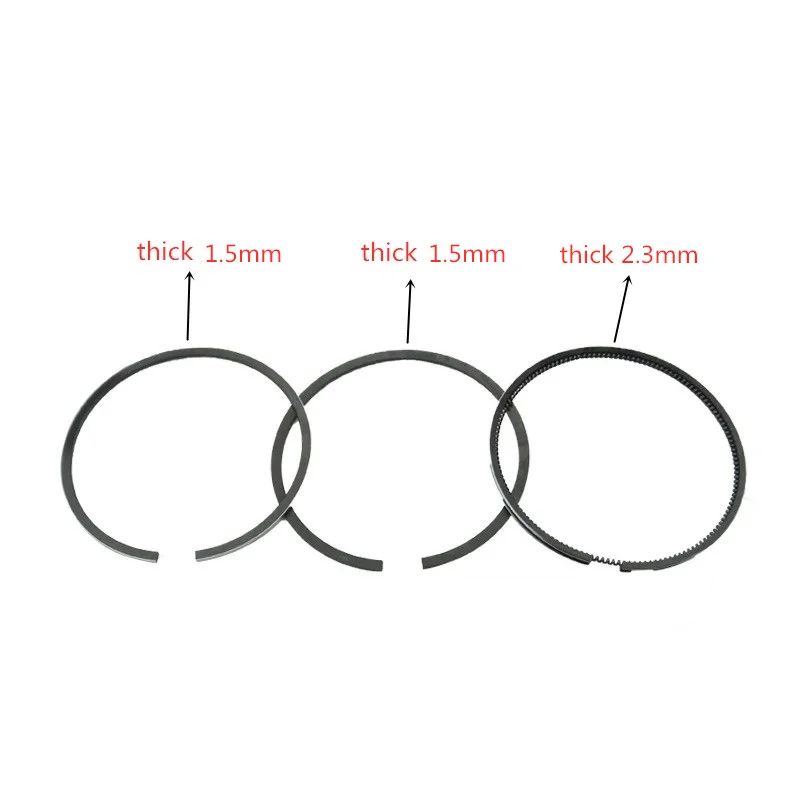 FJ180 PISTON RING SET 65MM FOR KAWASAKI FJ180V FC180 4 CYCLE 6.5HP MTD KAAZ MOWER CYLINDER BOCK OIL RING COMPRESSION RINGS