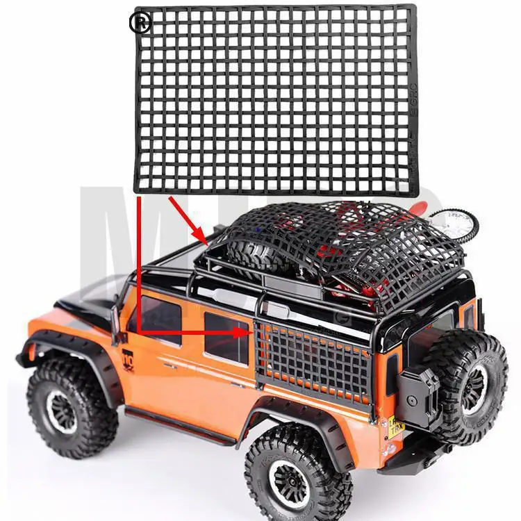 

Rubber Luggage Net Window Decoration for RC Crawler Axial SCX10 90046 RC4WD D90 Wraith RR10 D90 Trax TRX4 Slash UDR 90035