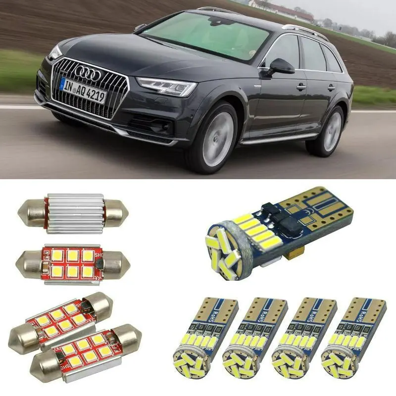 

Внутренняя светодиодная автомобильная лампа для audi A4 allroad 8kh b8, купольная лампа для чтения для автомобилей, без ошибок светильник ка номерно...