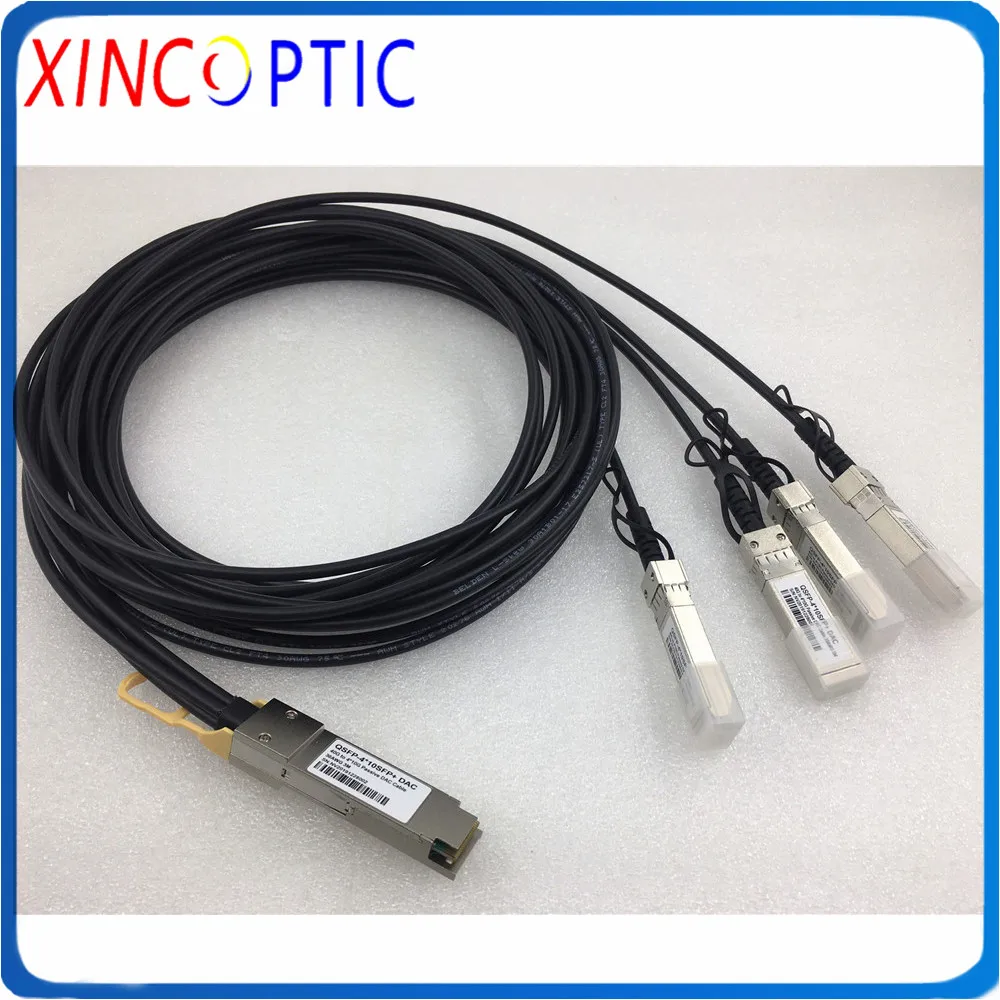 QSFP+ 40G DAC QSFP-4SFP10G 1M 2M 3M 5M 7M Passive Copper,40GQSFP-4*SFP+ Attach Twinax Cable