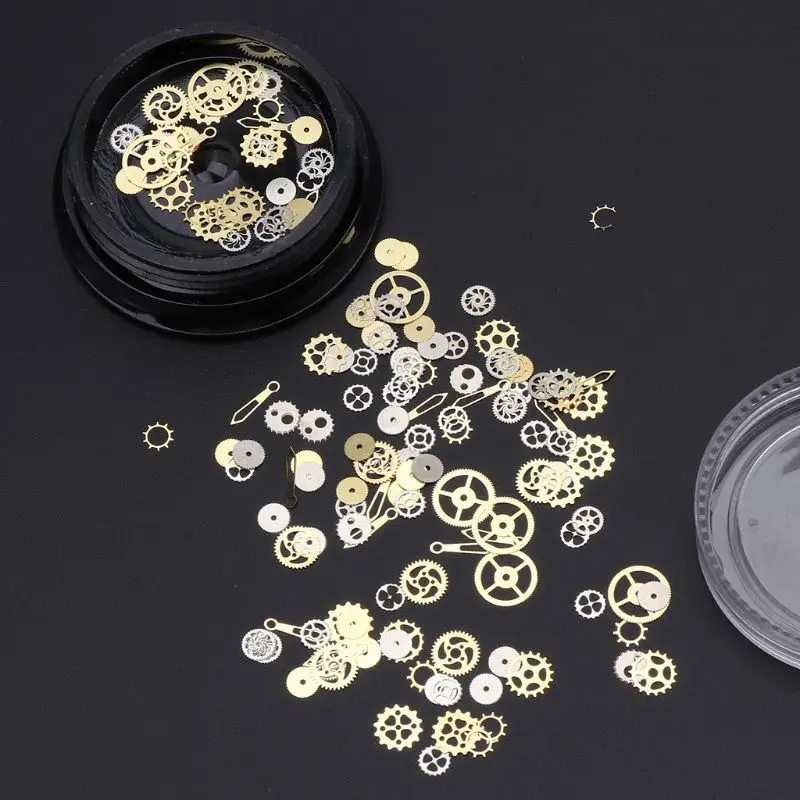 Mixed Steampunk Cog Gear Charm Resin Fill Accessories Craft Charm for Resin Casting Jewelry Resin Making Project R3MC