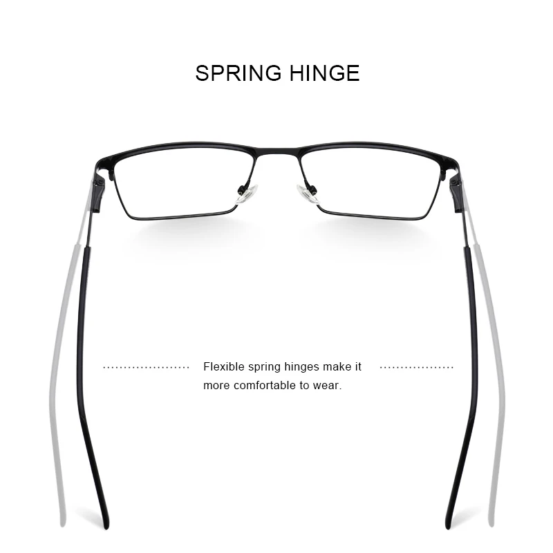 MERRYS DESIGN Men Titanium Alloy Glasses Frame Business Style Male Square Ultralight Eye Myopia Prescription Eyeglasses S2057