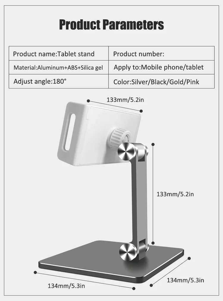 2021 nova universal de alumínio tablet suporte do telefone mesa ajustável tablet pc braçadeira titular para android ipad tablet suporte