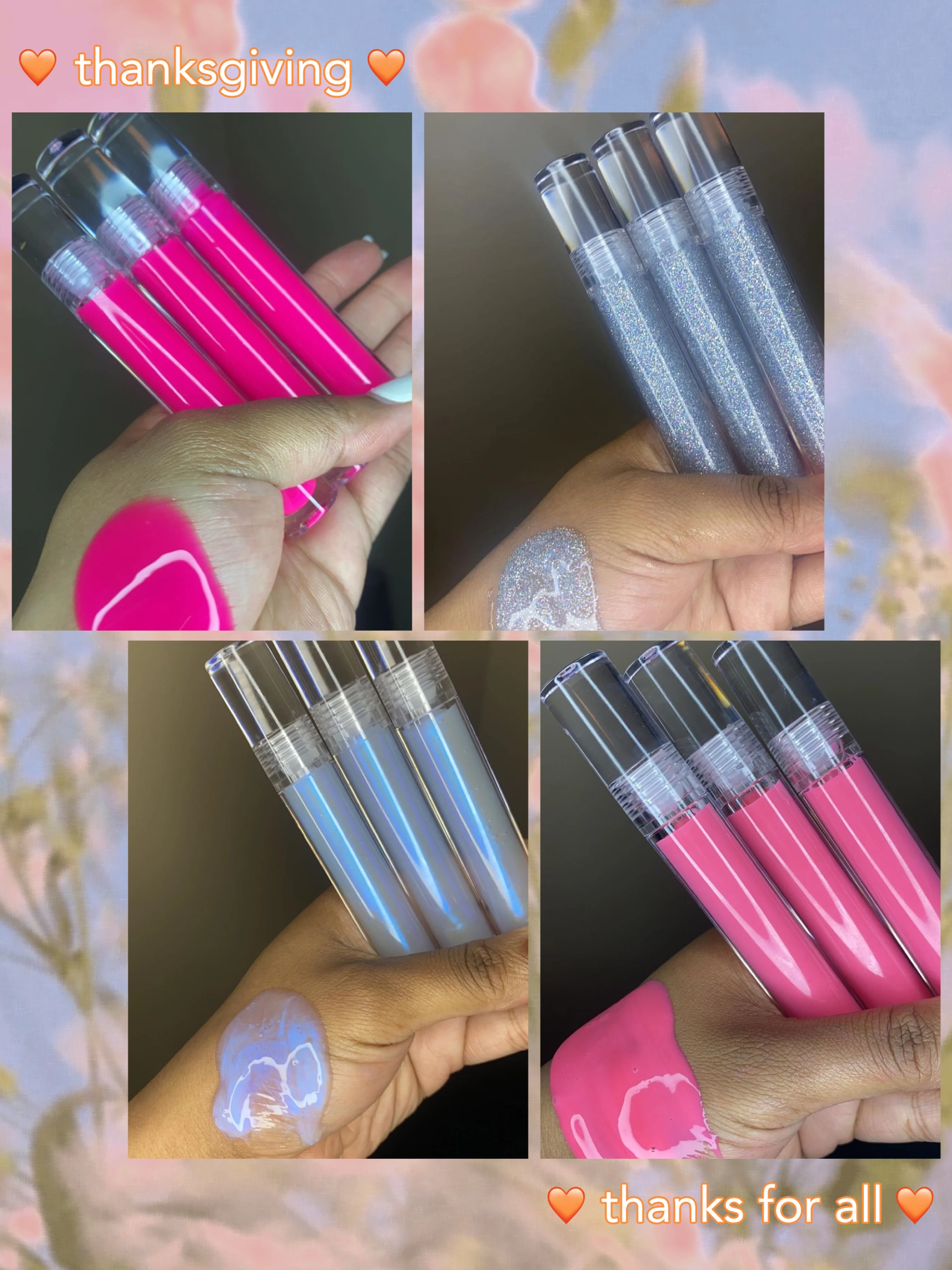 2021 New Style Coconut Oil Lipgloss Base Private Clear Custom Tube Fruit Vegan Glitter Wholesale Natural Lip Gloss Label