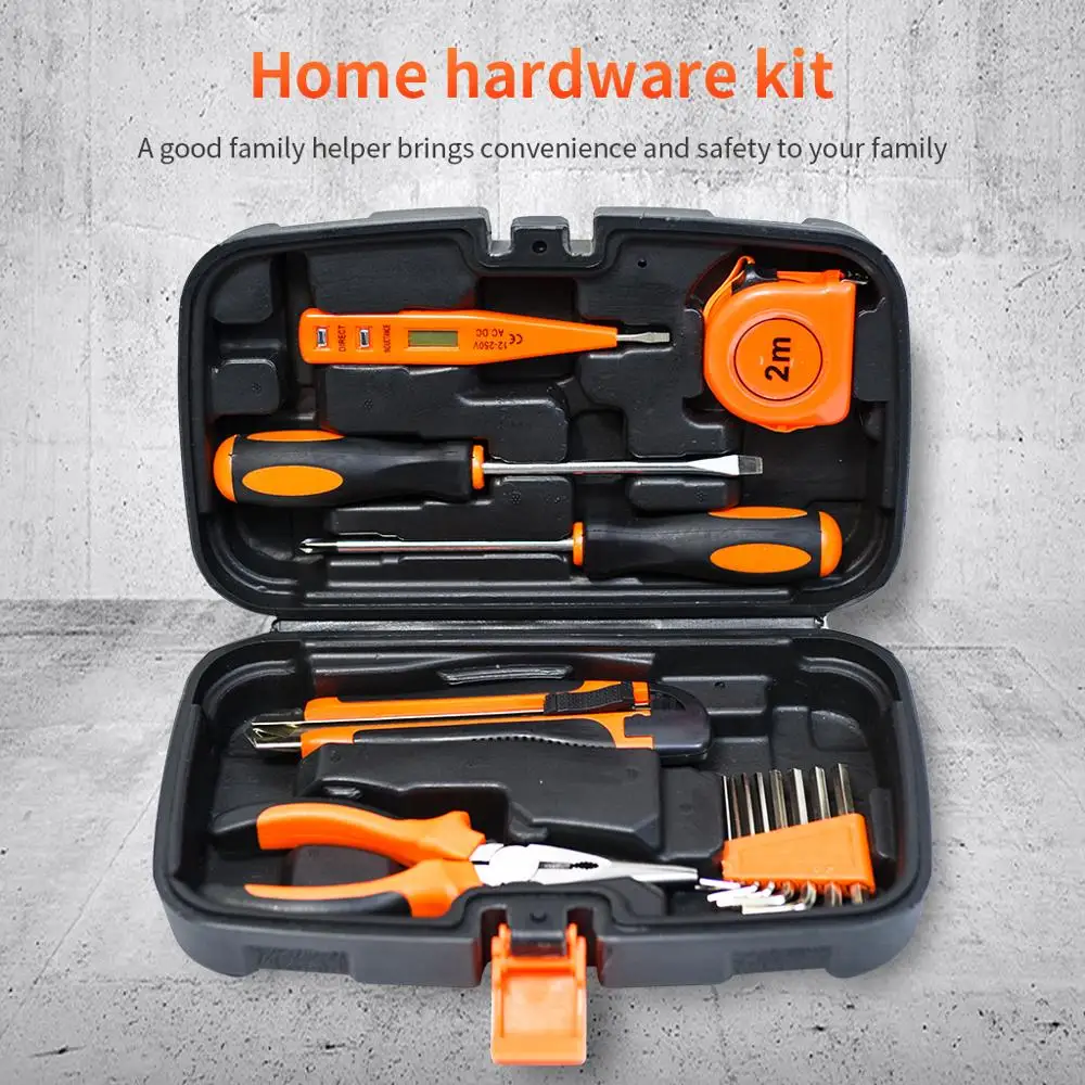 

Household Hand Tools Screwdrivers Pliers Repair Tool Toolbox Kits Knife Set for Home Use