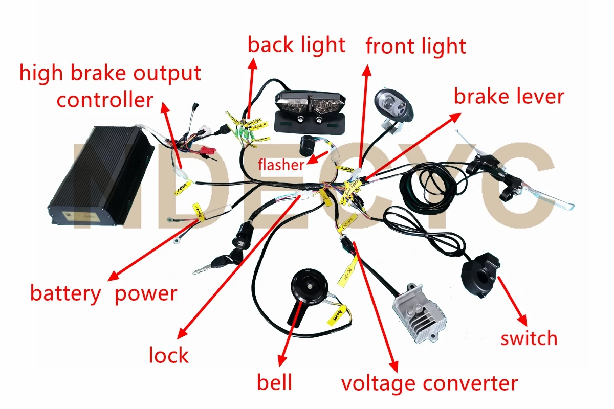 NBpower/QS273 40H 8000W 72V Motorcycle Conversion Kit with alarm, Programmable Sabvoton Controller, Light set, hydrualic brakes