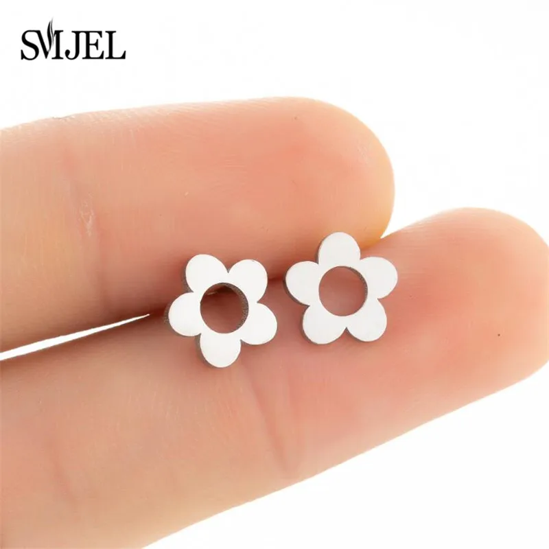 2024 Edelstahl Ohrringe Geometrische Frauen Männer Hip hop Schwarz Geister Schädel Stud Ohrring Modeschmuck Halloween Beste Geschenk – Detail 32