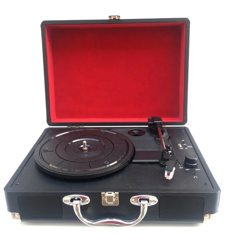 Factory supply retro USB turntable vinyl player phonograph record player