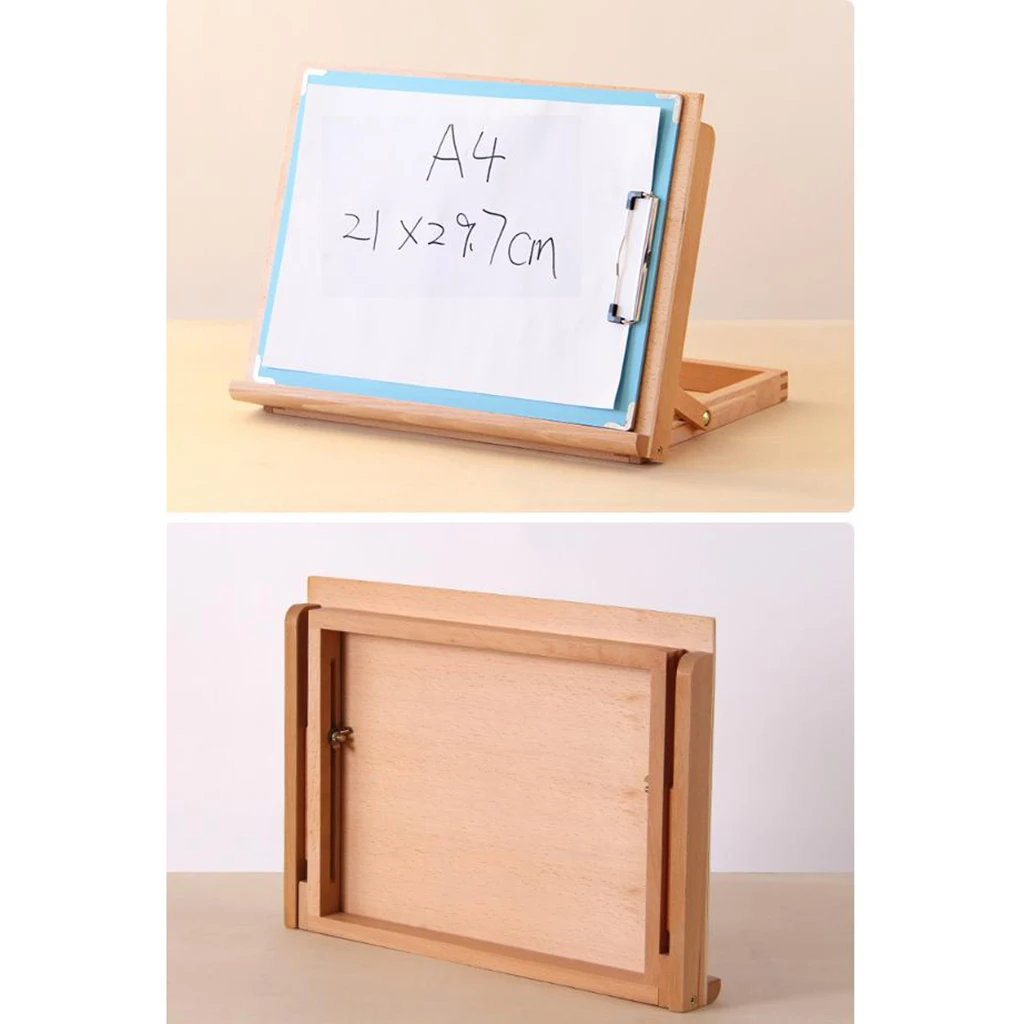 PREMIUM ART & CRAFT WORKSTATION TABLE WOODEN ARTIST DESK EASEL DRAWING BOARD