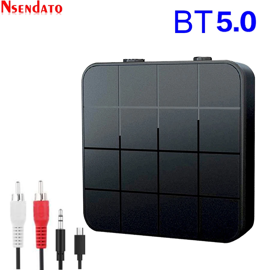 Беспроводной аудиопередатчик 2 в 1 с разъемом 3,5 мм, BT5.0, AUX, RCA, USB-ключ, стерео, беспроводной адаптер для автомобиля, ТВ, ПК, наушников