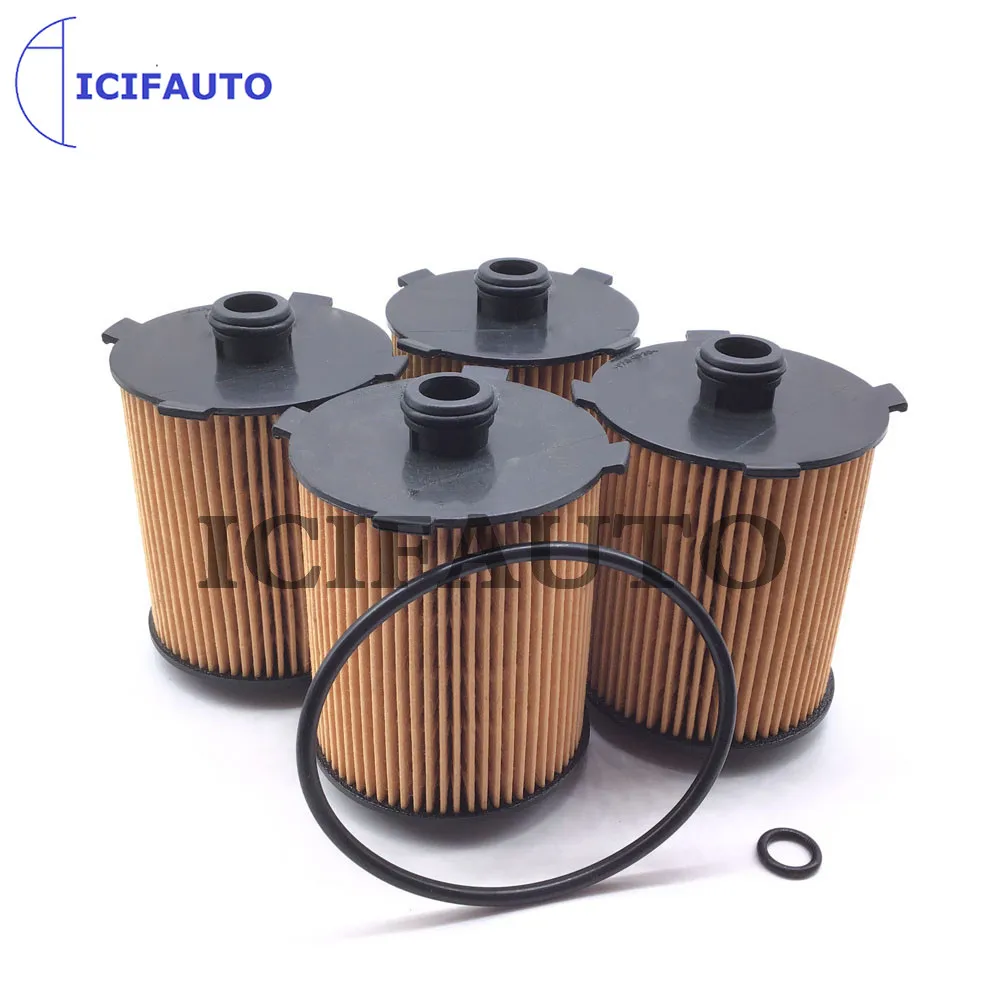 4X Engine Oil Filter Kit  For volvo S60 S80 V60 XC60 XC70 XC40 XC90 V90 31372212 32321084