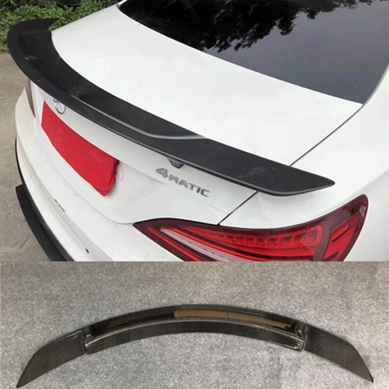 W117 RT Style Carbon Fiber Trunk Spoiler for Mercedes CLA Class C117 CLA180 CLA200 CLA250 2013-2016 Rear Boot Lip Tail Wing