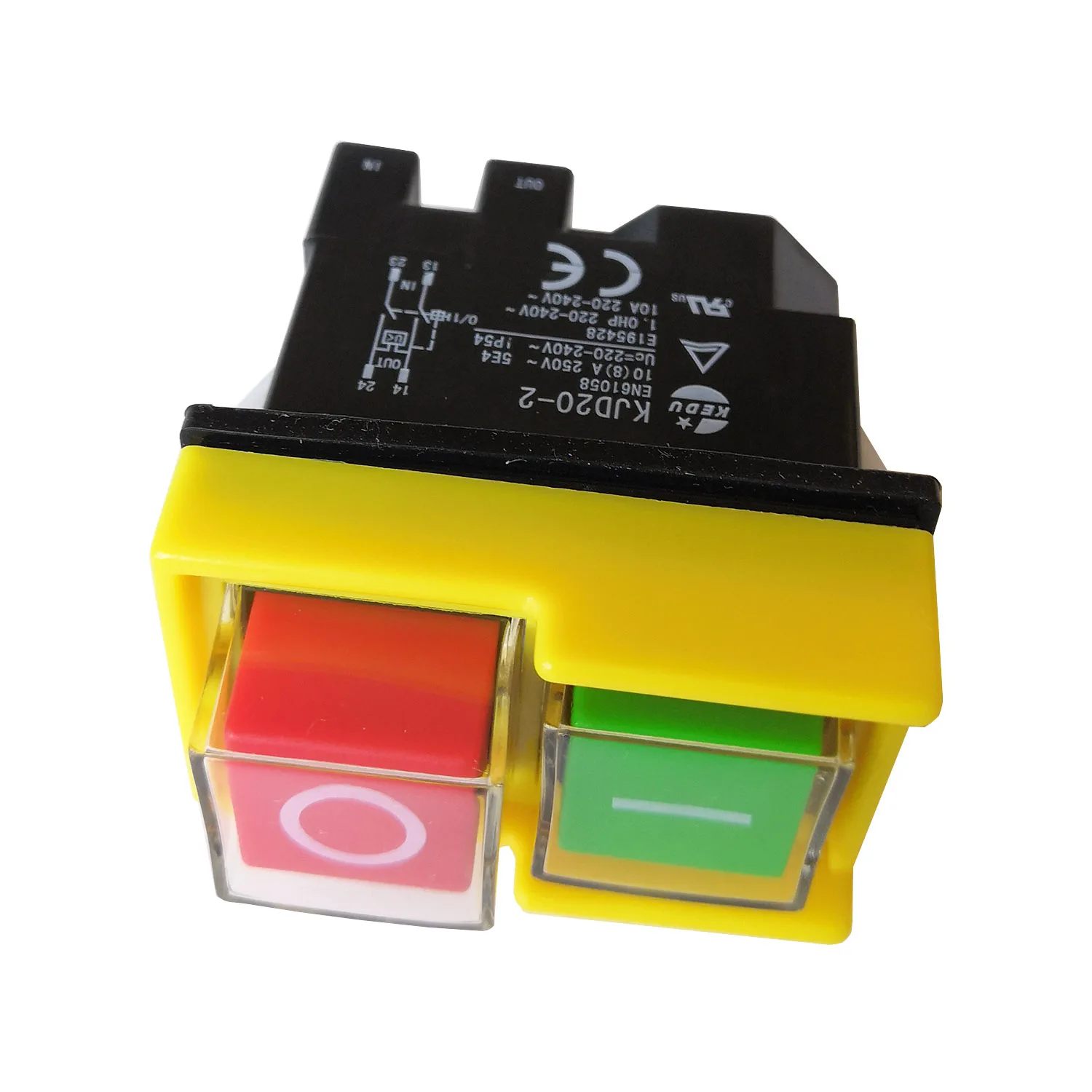 

Водонепроницаемые электромагнитные кнопочные переключатели, кнопочный переключатель включения и выключения для электроинструментов KEDU KJD20-2