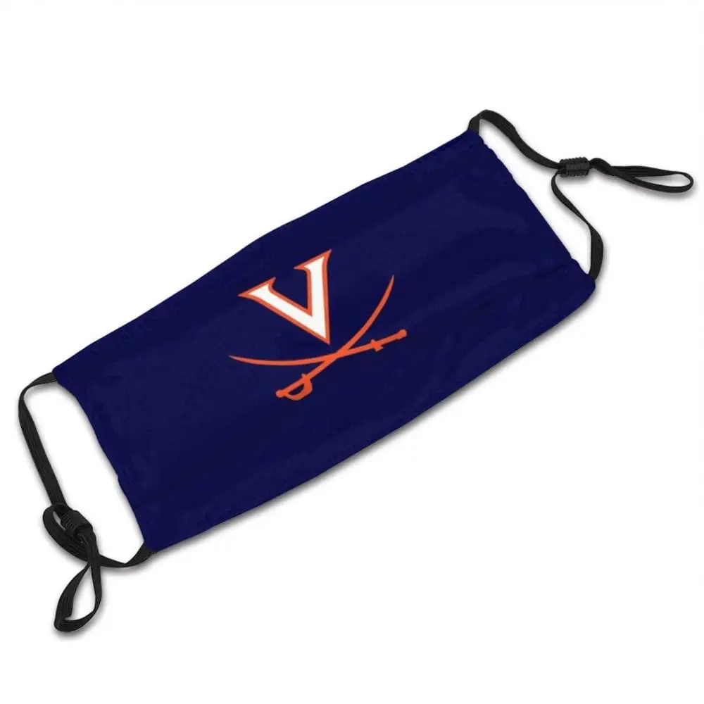 Uva Cavaliers Logo Mask Cloth filtro di stampa riutilizzabile Logo universitario lavabile Uva Thomas jasper Rotunda