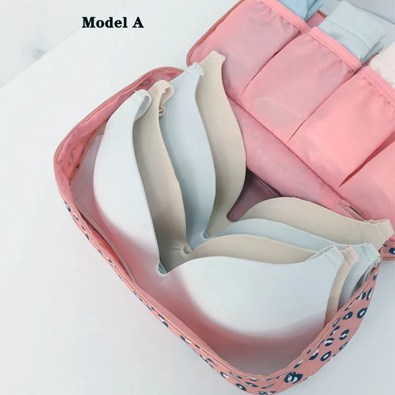 Borsa da viaggio giornaliera per biancheria intima calze mutandine borse per reggiseno cosmetici trucco borsa da viaggio per Organizer armadio