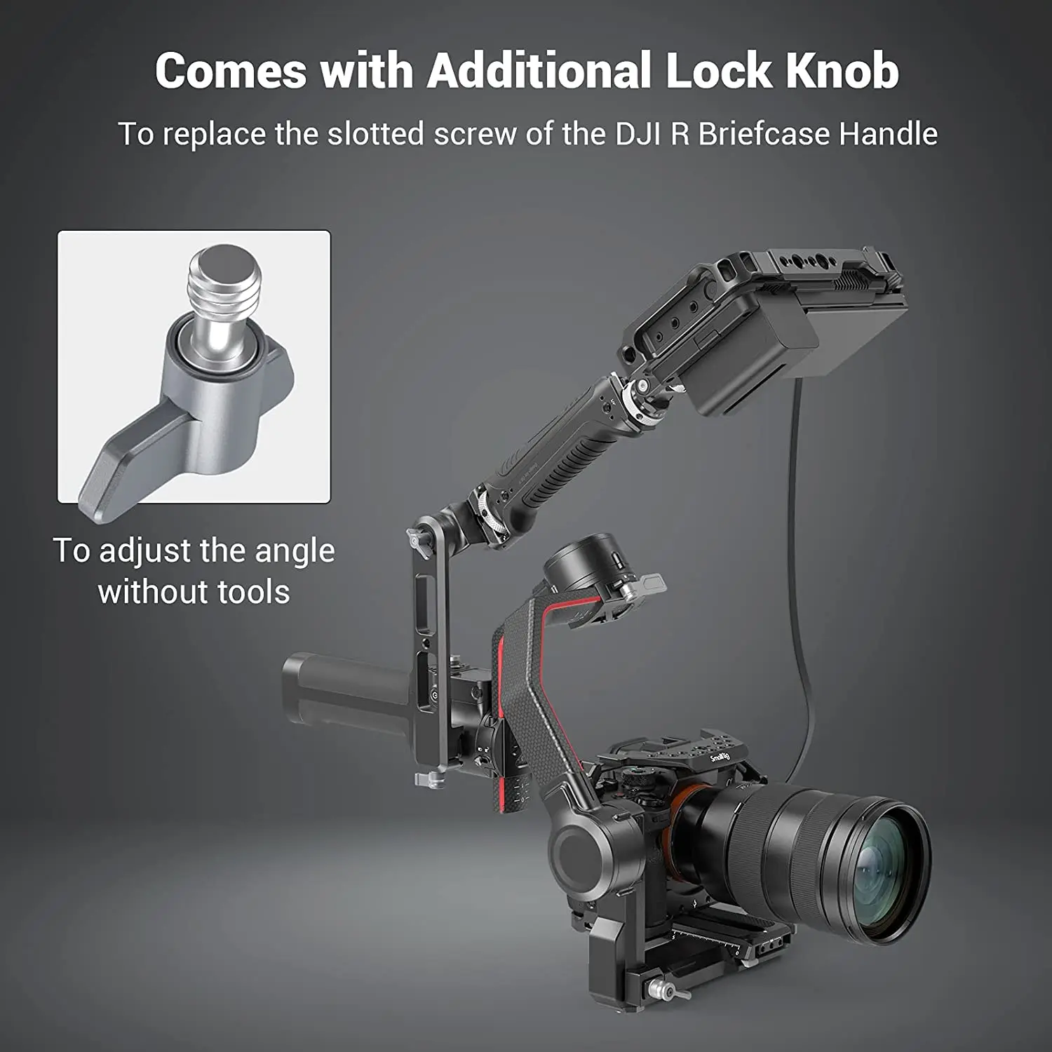 Рукоятка SmallRig для DJI RS2 и RSC2 Gimbal (для DJI RS 2 и RSC 2), силиконовая рукоятка со встроенным шестигранным ключом-3161