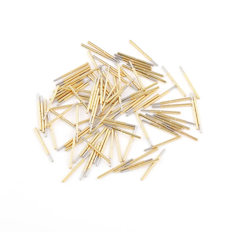 100 Probe Uji P75-Q1 Diameter 1.3Mm Besi Pogo Spring Home Electronic Test Spring Probe Springs