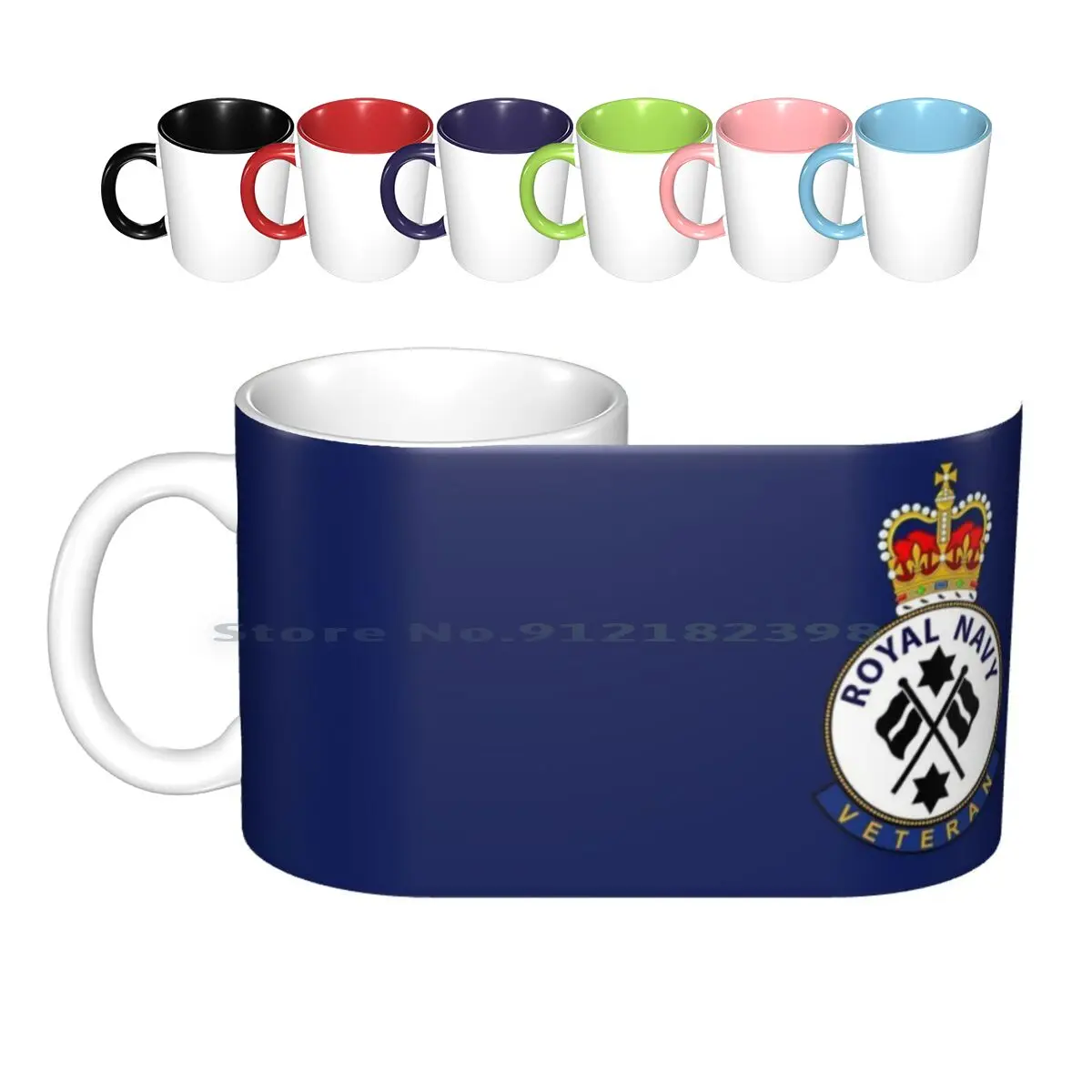 Rn Vet Bunting Ceramic Mugs Coffee Cups Milk Tea Mug Naval Navy Royal Navy Matelot Veteran Radio Operator Bunting Branch Royal