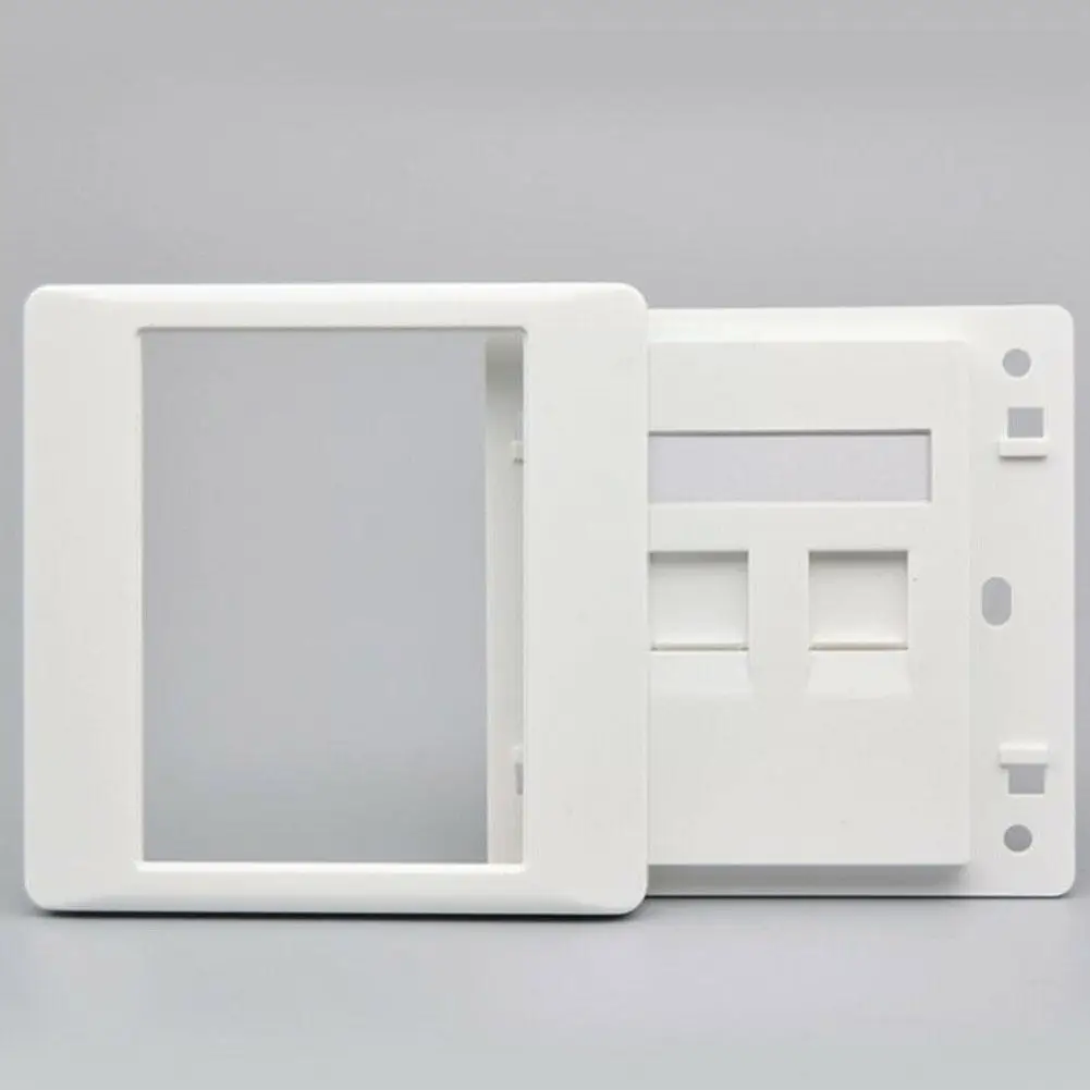 Computer Network Cable Socket Wall Plate One Port Single Socket Panel RJ45 Network Ethernet 6 CAT Type LAN Outlet T2C5 Face J8K8