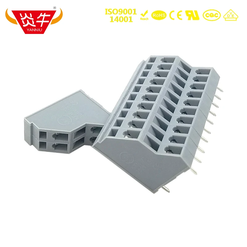 50Pcs KFM736 5.0mm 2P ~ 12P PCB SPRING TERMINAL BLOCKS DG245H2 2PIN ~ 12PIN ZFKKDS 1,5C 5,0 1889301 PHOENIX CONTACT DEGSON KEFA