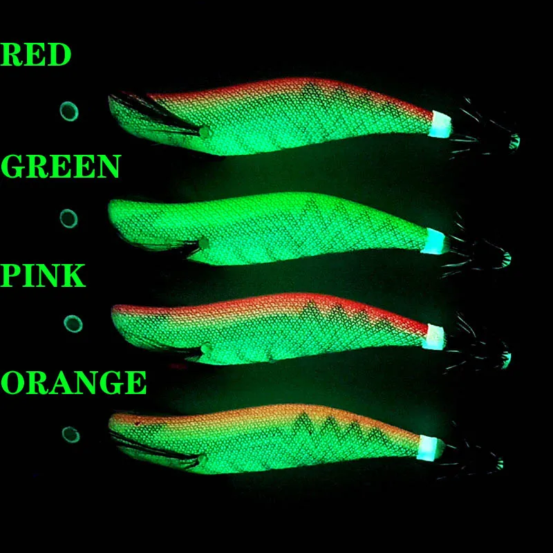 Long cast 13cm/42g  35g Japan Luminous Glow Jig head squid jig octopus jig octopus lure sea jig game fishing lure squid hooks