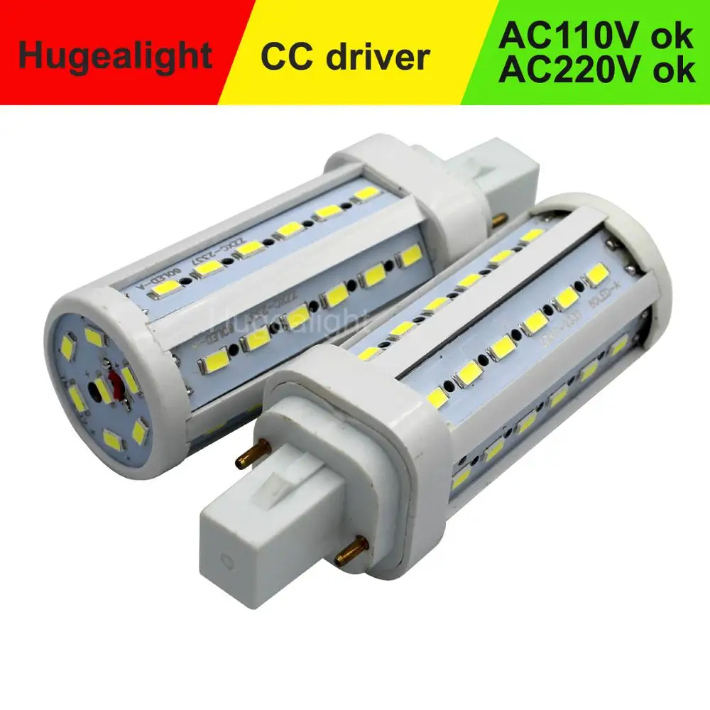 G24 LED Bulbs 7W 9W  g24 LED Corn Bulb Lamp Light SMD 5730 Spotlight 360 Degree AC85-265V Horizontal Plug Light