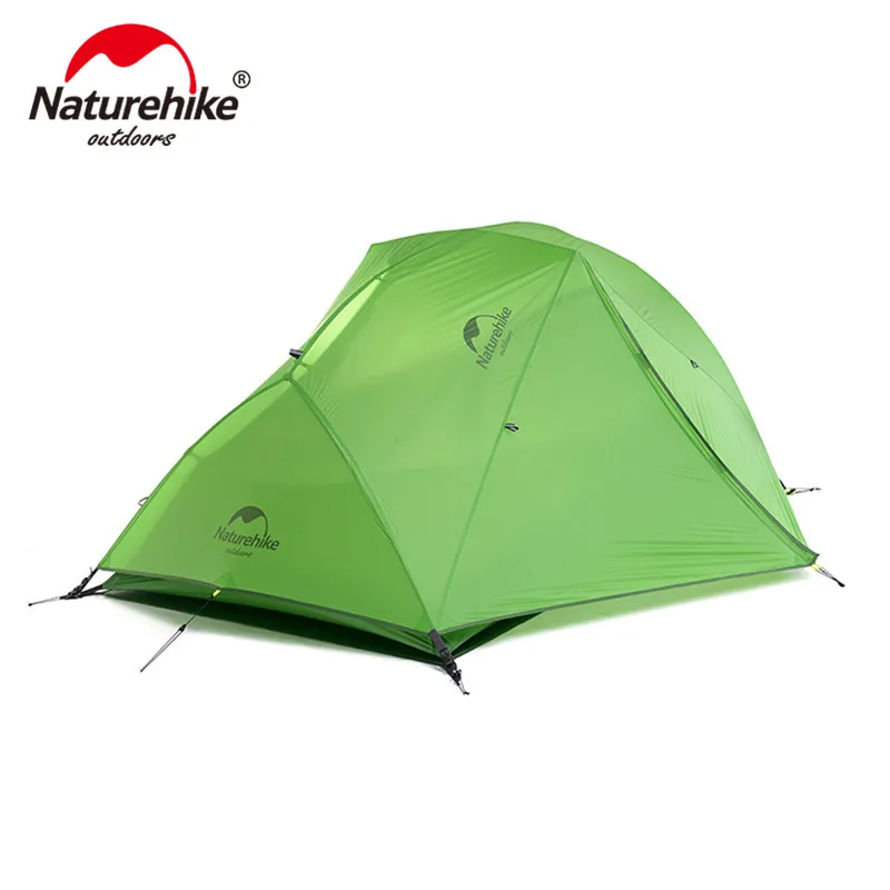 

Naturehike Outdoor New Upgraded Star River Camping Tent Ultralight 2 Person 20D Silicone 4 Season Tent With Free Mat NH17T012-T