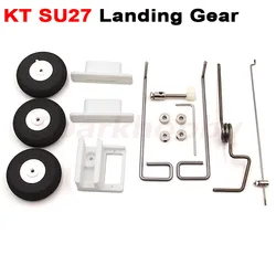 1set SU27 Assembly KT Board Landing Gear 2.5 mm hard steel wire 54g Support steering For FPV RC Fixed Wing Airplane Quadcopter