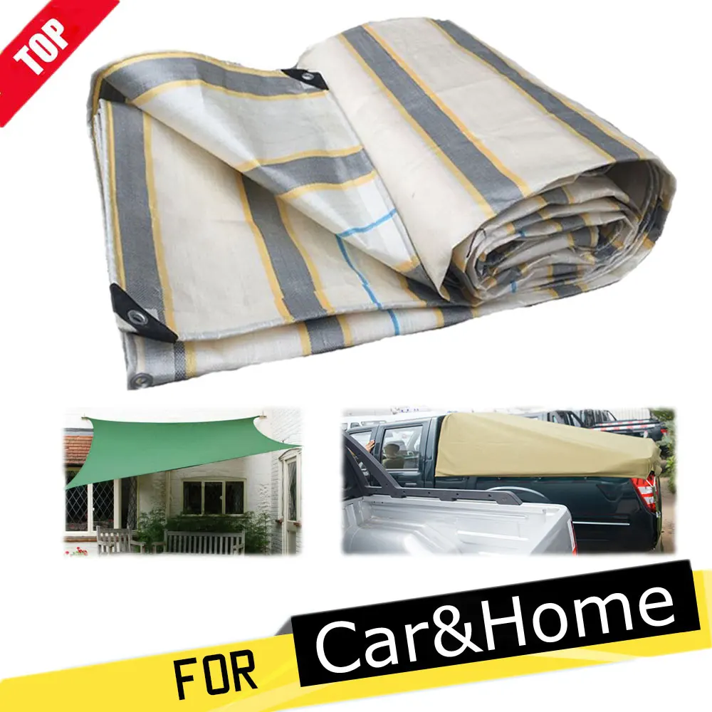 PE Thick0.32mm Tarpaulin Rainproof Cloth Car Pickup truck Outdoor Courtyard Succulent Plants Waterproof Sunscreen Sunshade Cloth