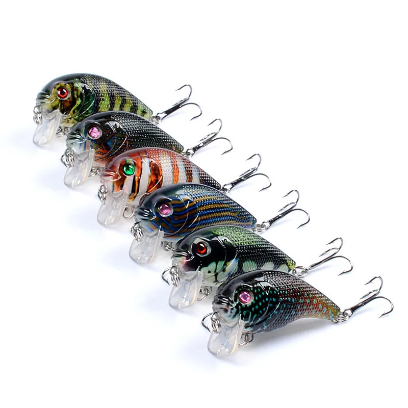 Fishing Lures 5.3cm/9g painted bionic bait.Mino Floating rock little fat Man bionic bait