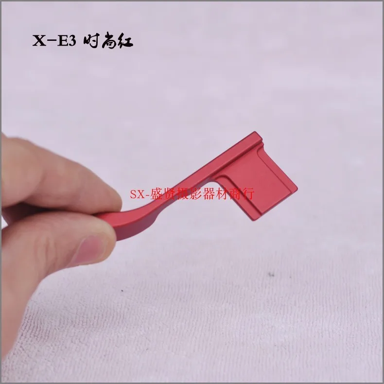 Empuñadura de Metal para Fuji XE4, XE-4, XE3, XE-3Camera, reposapiés