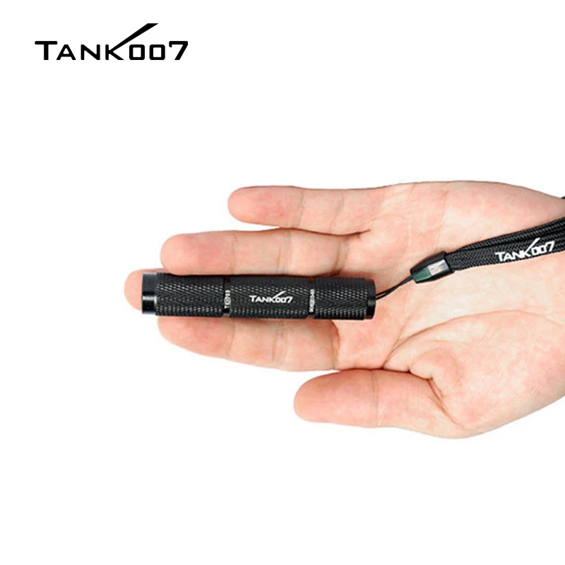 TANK007 TK703 Outdoor Mini Pocket EDC Flashlight LED Light Torchlight AAA Battery Portable Finger Size Outdoor Waterproof