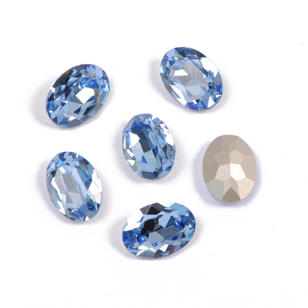 YANRUO 4120 Oval Ornamente Strass Glas Edelsteine DIY Nähen Kristalle Fancy Stones Pointback Genäht Strass Helle Für Kleidung – Detail 5