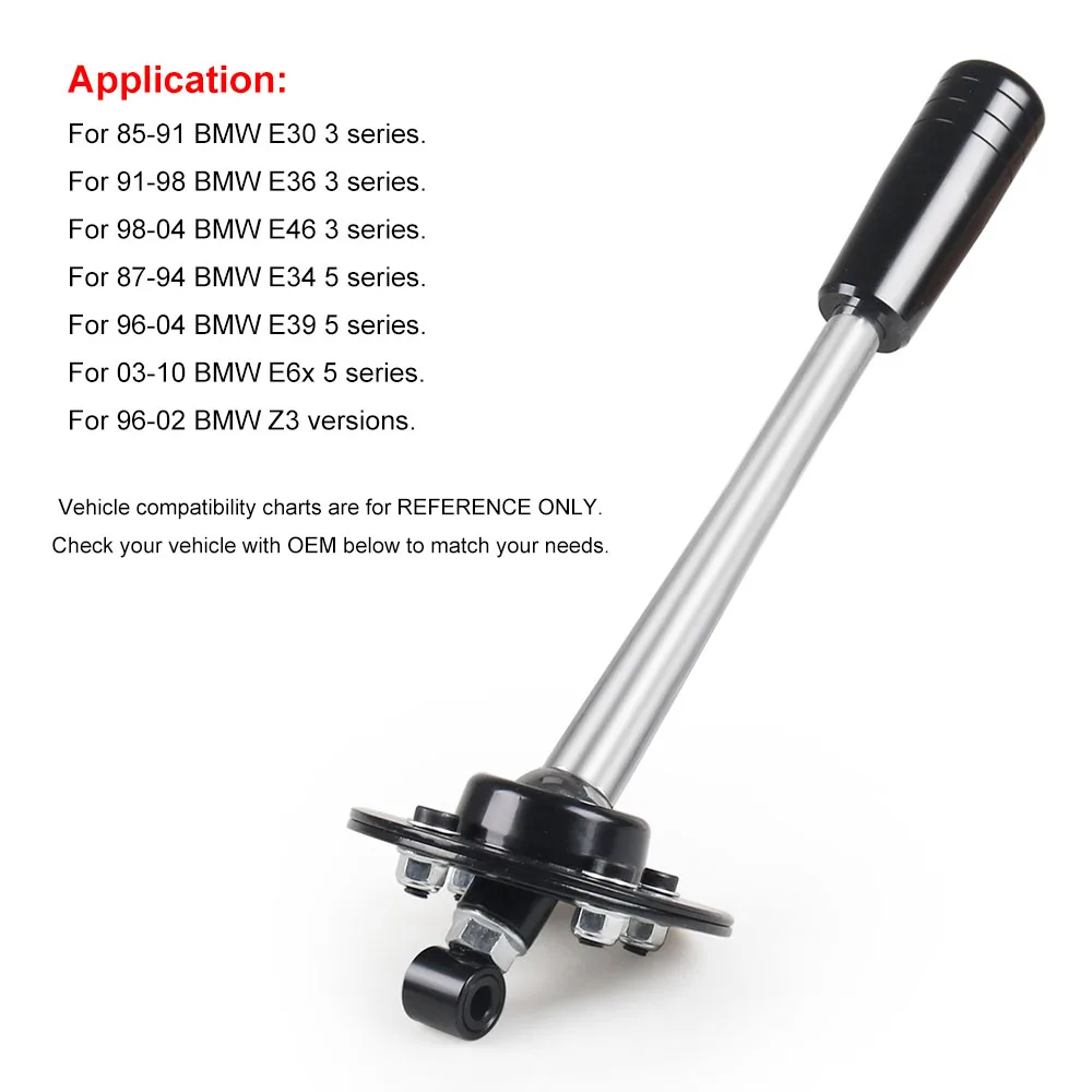 Drift Tuning Adjustable Short Shifter Lever with Knob Kit For 85-10 BMW E30 E36 E46 E34 E39 E6x Z3 BX101866
