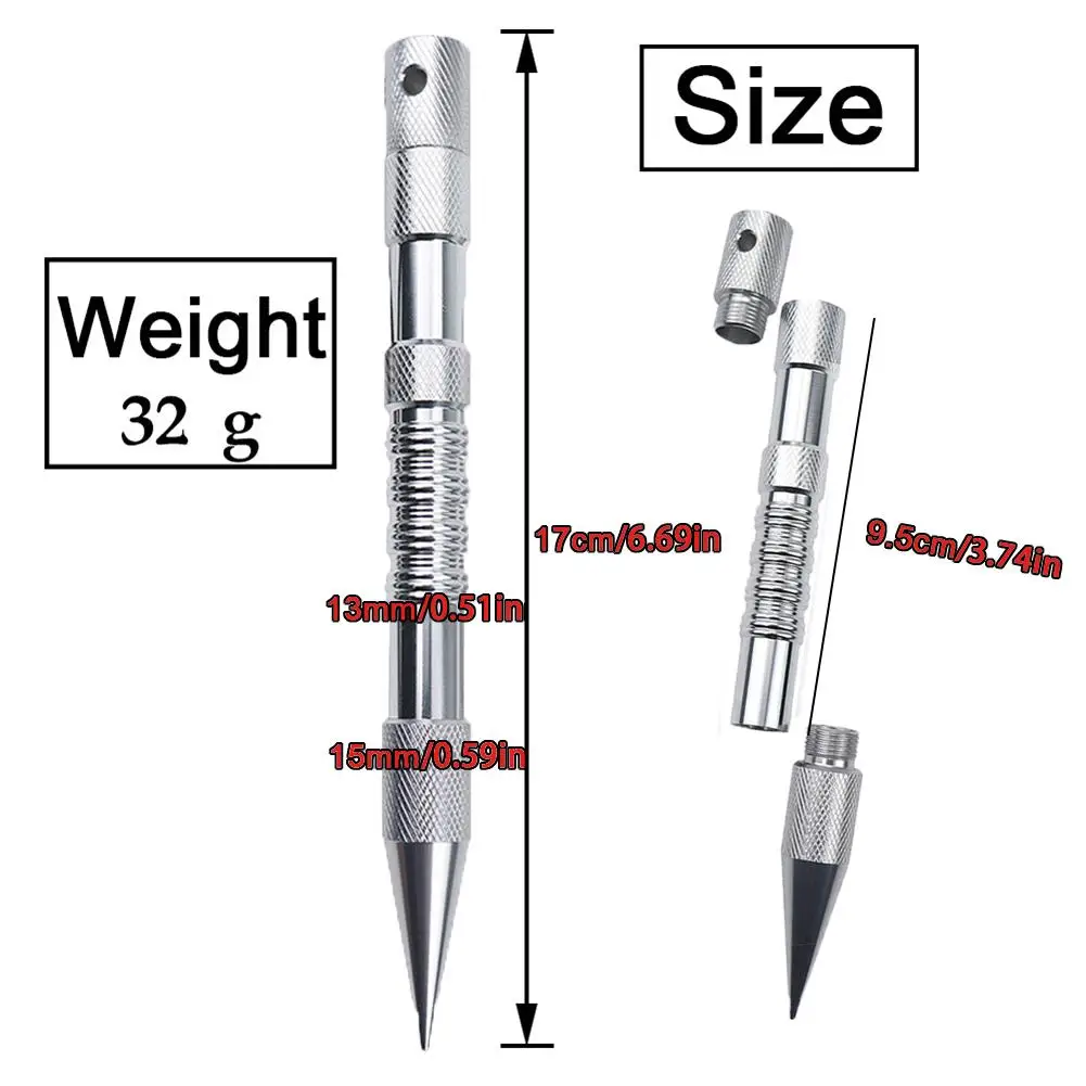 Portable Aluminum Marlin Spike Knotters Tool Waterproof Portable DIY Tools For Paracord