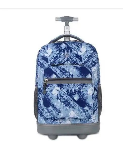 18 inch Wheeled backpack for kids School backpack On wheels Trolley backpacks bag for teenagers Children School Rolling backpack