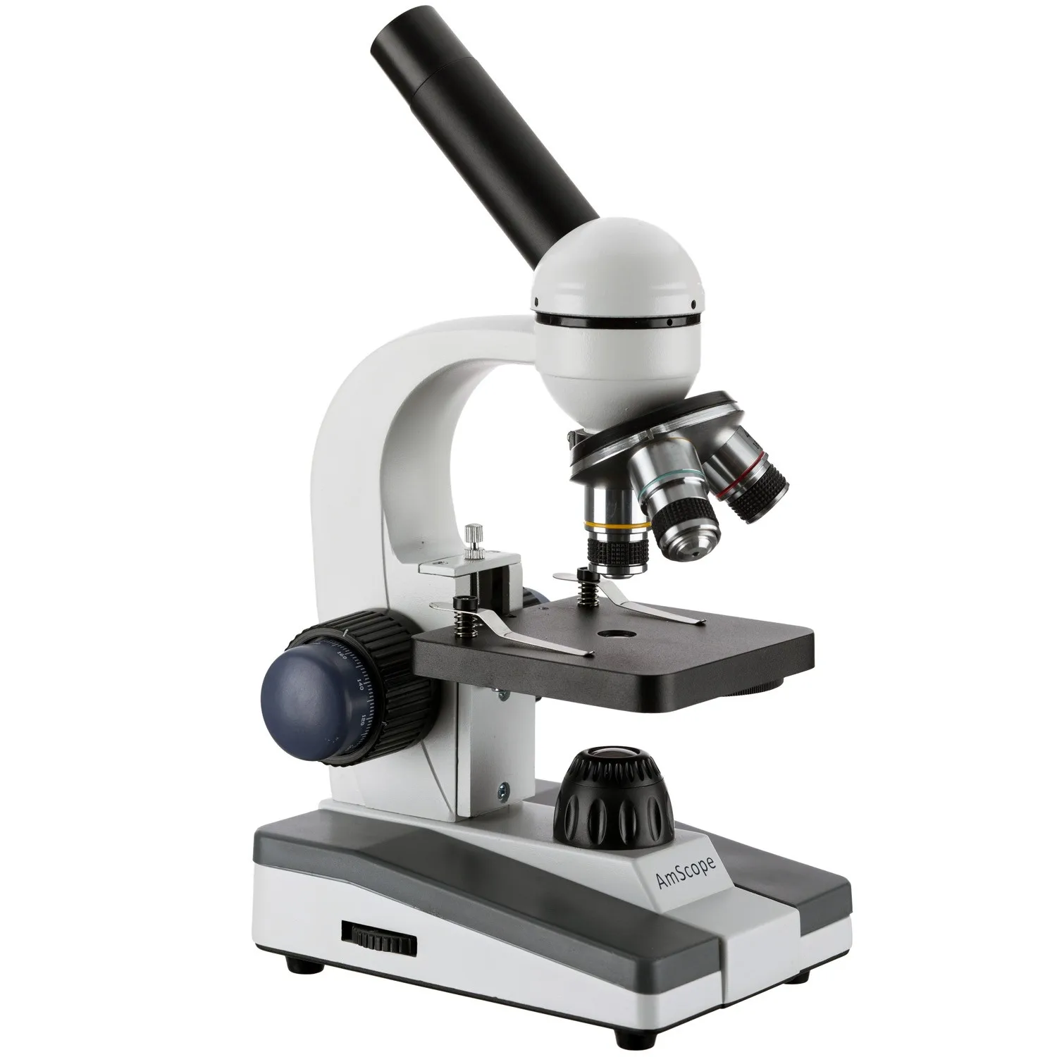 Series Portátil Led Monocular Estudante Composto Microscópio 40x1000x Ampliação Navio de Moscou Amscope-m150