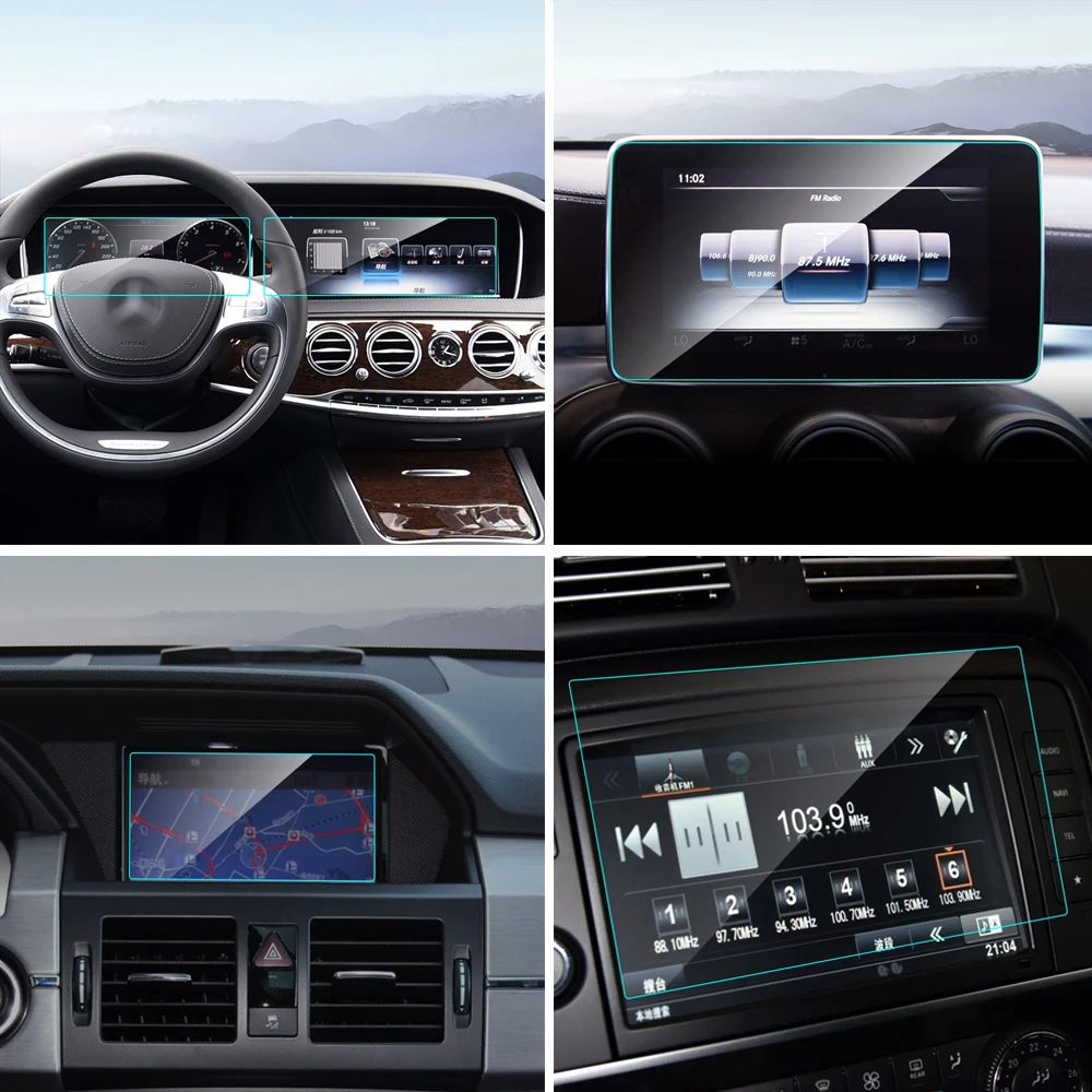 

Car GPS Navigation Screen Protector Film Auto Accessories For Mercedes-Benz W463 W251 V251 W222 V222 X164 W164 G R S GL ML Class